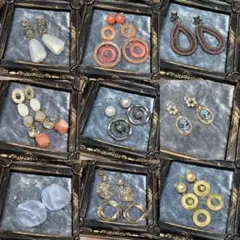 ピアス　福袋　9点セット①　パール　かわいい　お上品　ハンドメイド