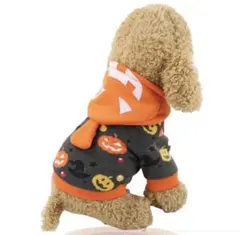 【新品】ハロウィン犬服　フード付きトレーナー　即日発送！