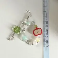 キーホルダー ビーズ ハンドメイド ウィッシュコア 韓国 森ガール 天使 スマホ