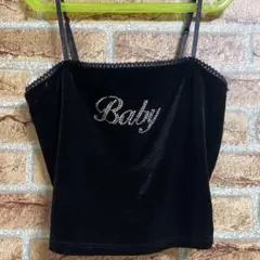 Foever⭐︎黒 ベルベット キャミソール 'Baby'