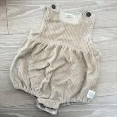 conoco コーデュロイロンパース 80 ベージュ