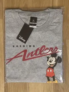 鹿島 アントラーズ ミッキーマウス Tシャツ グレー LL ディズニー 