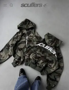超美品】scuffers チェック柄 ジップアップパーカー Sサイズ - メルカリ
