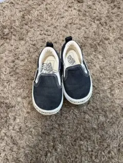 VANS スリッポン 16cm ブラック　シューズ