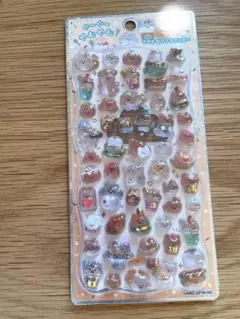 正規品　プチドロップステッカー　ぐーぐーやむやむ　カミオジャパン　3Dシール