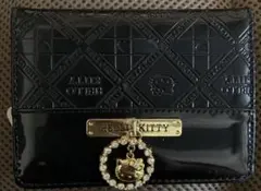 未使用　Hello Kitty ブラックパスケース