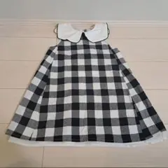petit main チェック柄ワンピース 120cm