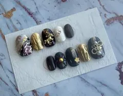 振袖 和装 正月 和柄 成人式 お呼ばれ 馬 ネイル