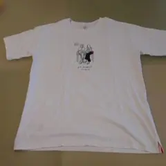 graniph（Yu Nagaba） ホワイト Tシャツ L（一部刺繍あり）