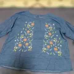 3s4you インド製　刺繍デニムチュニック