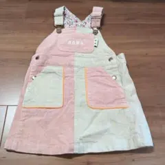 BOWA コーデュロイ ジャンバースカート 100cm