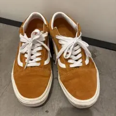VANS オールドスクール　オレンジ スエード ローカットスニーカー