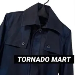 TORNADO MART T/Cマイクロスエード 薄手 コート ネイビー LL