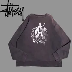 ★stussy ステューシー シャドーマン スウェット サンフェード クラウン