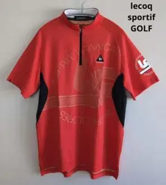 ⛳️ルコックゴルフlecoqGOLF⛳️メンズハーフジップシャツ　カットソー　L