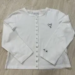 美品　アニエスベー　カットソー　カーディガン　トップス　ホワイト　3