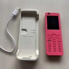 ウィルコム HONEY BEE ハニービー　ピンク　充電器付き
