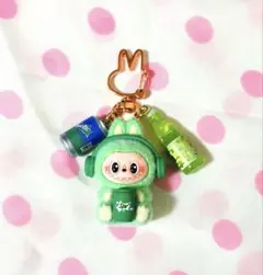 labubu キーホルダー ジュース フィギュア フロッキー