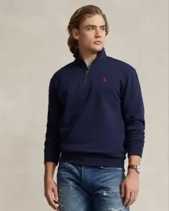 Polo Ralph Lauren ハーフジップ スウェット ネイビー