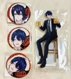 にじさんじ　春崎エアル　仕事帰りに一杯　DMMスクラッチ　缶バッジ　アクスタ