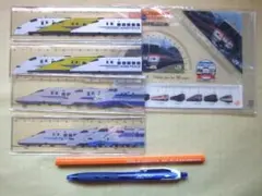 『JR東海など　定規/鉛筆　文房具まとめて』　USED品