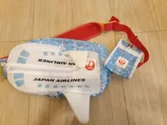 JAPAN AIRLINES 飛行機デザイン ボディバッグ