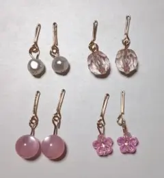 リカちゃん　ピアス４点セットピンクゴールド②