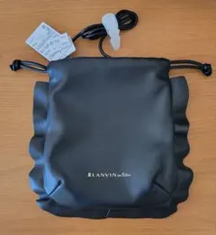 LANVIN en Bleu ブラックショルダーバッグ