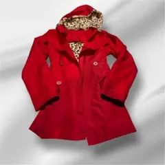 【極美品】ロンドンフォグ LONDON FOG 赤色コート ヒョウ柄 12