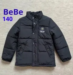 【美品】BeBe 140 ダウン 黒 コート 中綿　ジャンバー