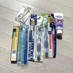 子供用歯ブラシセット 青 2本 チェックアップ