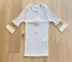 TOGA Teleco short sleevesハーフジップリブカットソーのサムネイル