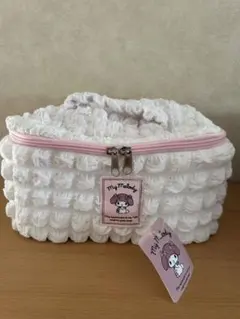 サンリオ　マイメロディ　バニティポーチ　ホワイト　ピンク