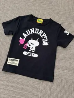 LAUNDRY ロゴ Tシャツ キッズ Sサイズ110 ブラック