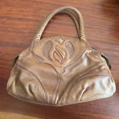 ブラウンレザー イビザハンドバッグ