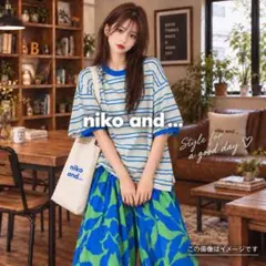 【新品】niko and... コットン天竺3Dスリーブプルオーバー　Ｍ