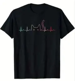 猫心電図!パロディTシャツXXXLサイズ!新品未使用!キュートキャット!