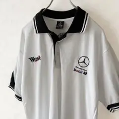 当時物　Mercedes-Benz　ベンツ　オフィシャルポロシャツ　刺繍ロゴ