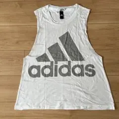 adidas アディダス タンクトップ ノースリーブトップス カットソー 重ね着