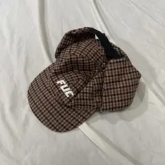 チェック柄 FUC ロゴ キャップ