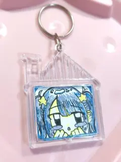 手描きイラスト 原画キーホルダー オリジナル