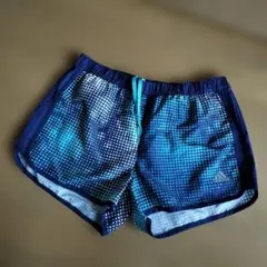 Adidas ショートパンツ 青　ランニング　Mサイズ