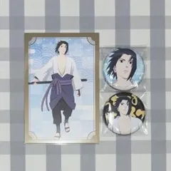 NARUTO うちはサスケ アニカフェ グリッター缶バッジ - メルカリ