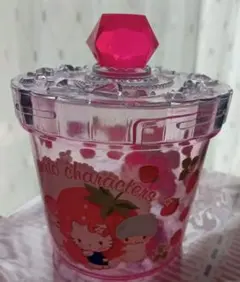 산리오 いちご柄 キキララ キティ マイメロ ジュエリーポット クリアケース