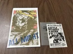 僕のヒーローアカデミア　原画展入場特典、ブロマイド(オールマイト)