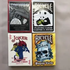 【開封済み美品】BICYCLE バイスクル トランプ 4個