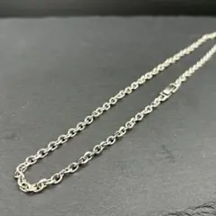【40㎝ silver925】ヴィンテージ 太角チェーン ネックレス ネックレス シルバー925 太角チェーン 丸カン付き 幅 約3.8mm 鎖 銀