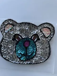 【未使用】カーリーコレクション　くま　スパンコール　コインケース　【訳あり】