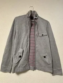 MALE & Co. スタンドカラーカジュアルジャケット　グレーサイズM
