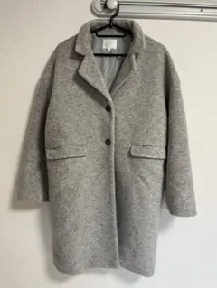 【美品】grove グレー チェスターコート Mサイズ